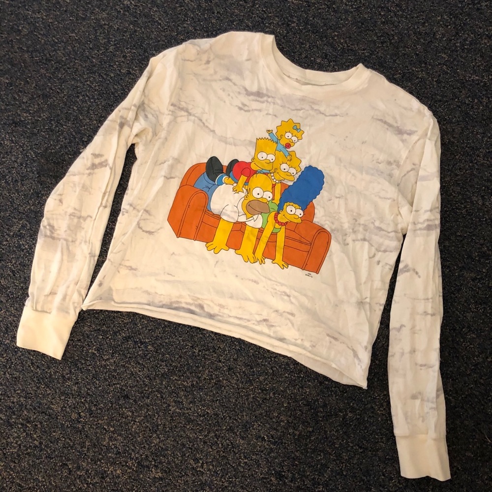 Simpson’s long sleeve crop top Sz. M